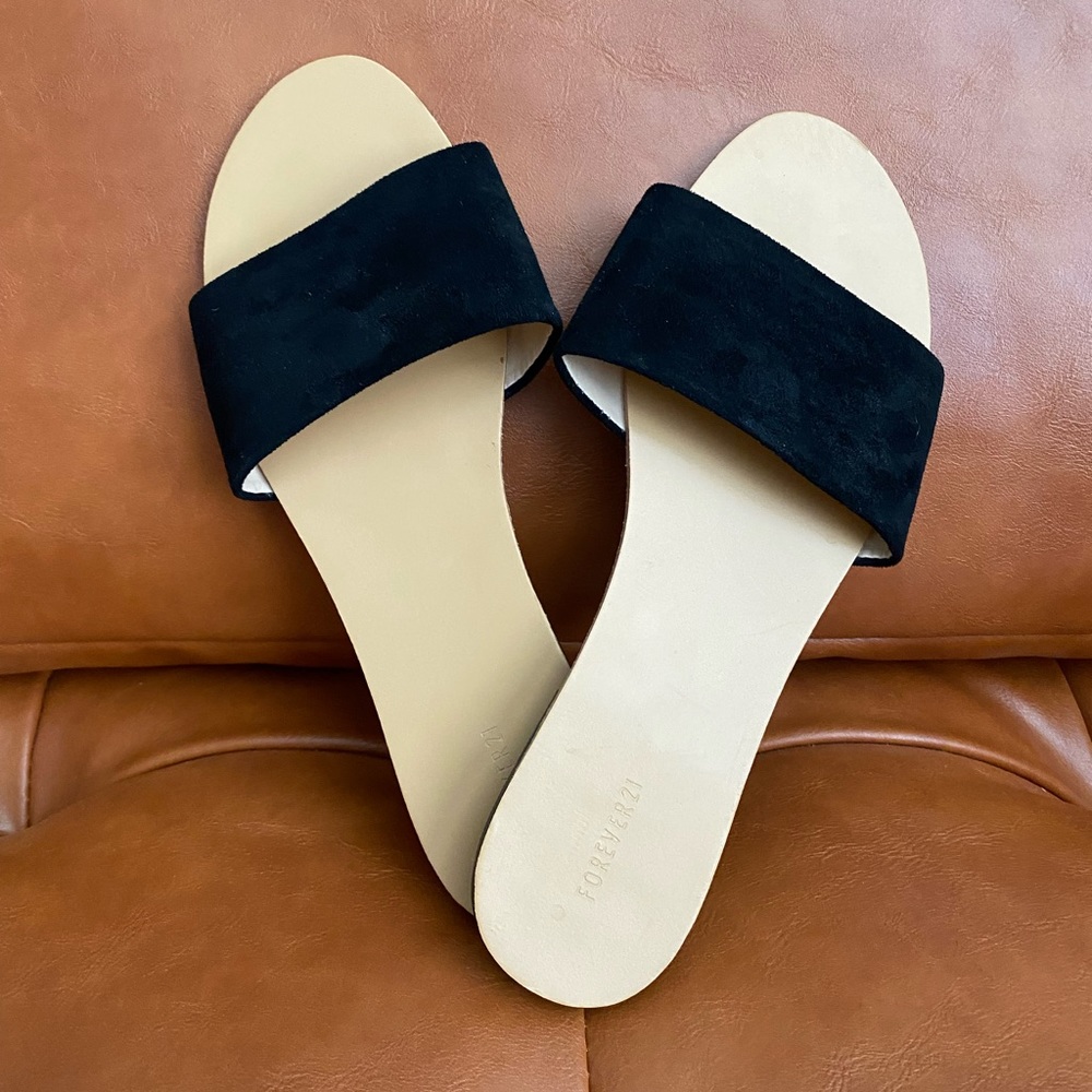 Size 8 boho black flats